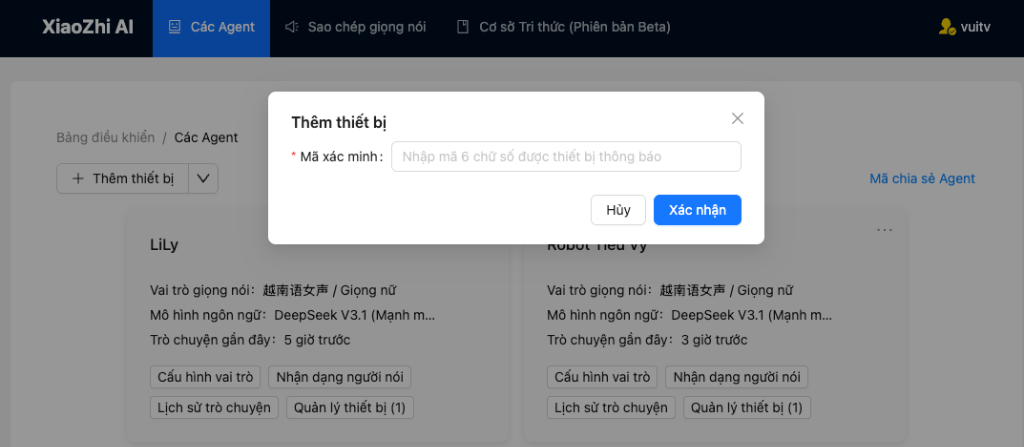 Nhập mã kích hoạt 6 số